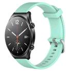 For Xiaomi Mi Watch S1 22mm Diamond Textured Silicone Watch Band(Teal) - 1