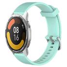 For Xiaomi Mi Watch Color 2 22mm Diamond Textured Silicone Watch Band(Teal) - 1