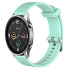 For Xiaomi Mi Watch Color 22mm Diamond Textured Silicone Watch Band(Teal) - 1