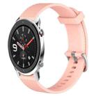 For Amazfit GTR 4 22mm Diamond Textured Silicone Watch Band(Pink) - 1