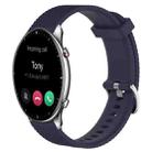 For Amazfit GTR 2 22mm Diamond Textured Silicone Watch Band(Midnight Blue) - 1
