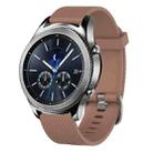 For Samsung Gear S3 Classic 22mm Diamond Textured Silicone Watch Band(Brown) - 1