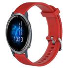 For Garmin Venu 2 22mm Diamond Textured Silicone Watch Band(Red) - 1