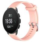 For Suunto 9 Peak Pro 22mm Diamond Textured Silicone Watch Band(Pink) - 1