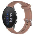 For  Suunto 9 Peak 22mm Diamond Textured Silicone Watch Band(Brown) - 1