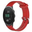 For Suunto 5 Peak 22mm Diamond Textured Silicone Watch Band(Red) - 1