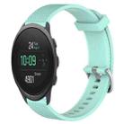 For Suunto 5 Peak 22mm Diamond Textured Silicone Watch Band(Teal) - 1