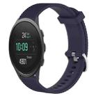 For Suunto 5 Peak 22mm Diamond Textured Silicone Watch Band(Midnight Blue) - 1