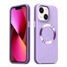 For iPhone 13 CD Pattern Magsafe PC Phone Case(Purple) - 1