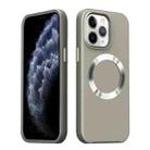 For iPhone 11 Pro CD Pattern Magsafe PC Phone Case(Grey) - 1