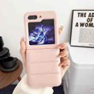 For Samsung Galaxy Z Flip5 5G Down Jacket Airbag Shockproof Phone Case(Rose Gold) - 1