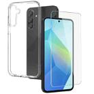 For Samsung Galaxy A56 5G NORTHJO Transparent TPU Phone Case with Tempered Glass Film(Transparent) - 1