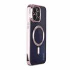 For iPhone 15 Pro ENKAY Hat-Prince Magsafe Electroplated TPU Clear Shockproof Phone Case(Pink) - 1