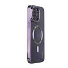 For iPhone 15 Pro Max ENKAY Hat-Prince Magsafe Electroplated TPU Clear Shockproof Phone Case(Purple) - 1