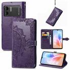 For DOOGEE X98 Pro / X98 Mandala Flower Embossed Leather Phone Case(Purple) - 1