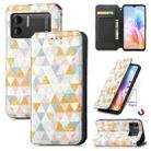 For DOOGEE X98 Pro / X98 CaseNeo Colorful Magnetic Leather Phone Case(Nordic Rhombus) - 1