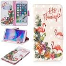 3D Colored Drawing Pattern Horizontal Flip Leather Case for iPhone 7 Plus & 8 Plus, with Holder & Card Slots & Wallet(English Flamingo) - 1