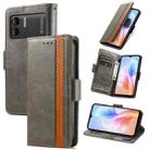 For DOOGEE X98 Pro / X98 CaseNeo Splicing Dual Magnetic Buckle Leather Phone Case(Grey) - 1