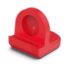 For Samsung Galaxy Watch6 / Watch6 Classic / Watch5 / Watch5 Pro JUNSUNMAY Silicone Charger Stand Non-Slip Base(Red) - 1