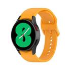 For Samsung Galaxy Watch6 / 6 Classic JUNSUNMAY Solid Color Silicone Adjustable Watch Band(Orange) - 1