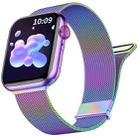 For  Apple Watch 7 45mm Milan Double Magnetic Steel Mesh Watch Band(Color) - 1