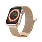 For Apple Watch 2 42mm Milan Double Magnetic Steel Mesh Watch Band(Rose Gold) - 1