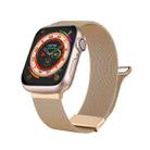 For Apple Watch 38mm Milan Double Magnetic Steel Mesh Watch Band(Rose Gold) - 1