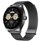 For Huawei Watch Buds Milan Double Magnetic Steel Mesh Watch Band(Gray) - 1