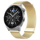 For Huawei Watch GT3 Pro 46mm Milan Double Magnetic Steel Mesh Watch Band(Gold) - 1