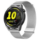 For Huawei Watch GT Runner Milan Double Magnetic Steel Mesh Watch Band(Silver) - 1