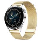 For Huawei Watch3 / Watch3 Pro Milan Double Magnetic Steel Mesh Watch Band(Gold) - 1