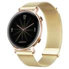 For Huawei Watch GT 2e / GT 42mm/46mm Milan Double Magnetic Steel Mesh Watch Band(Gold) - 1