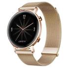 For Huawei Watch GT 2e / GT 42mm/46mm Milan Double Magnetic Steel Mesh Watch Band(Rose Gold) - 1