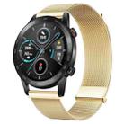 For Honor Magic Watch2 46mm Milan Double Magnetic Steel Mesh Watch Band(Gold) - 1