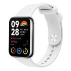 For Xiaomi Mi Band 8 Pro Solid Color Reverse Buckle Silicone Watch Band(White) - 1