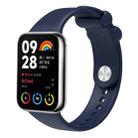 For Xiaomi Mi Band 8 Pro Solid Color Reverse Buckle Silicone Watch Band(Midnight Blue) - 1