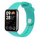 For Xiaomi Mi Band 8 Pro Solid Color Reverse Buckle Silicone Watch Band(Green) - 1