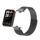 For Xiaomi Mi Band 8 Pro Milan Magnetic Metal Mesh Watch Band(Black) - 1