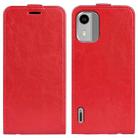 For Nokia C12 R64 Texture Single Vertical Flip Leather Phone Case(Red) - 1