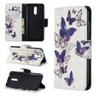 3D Colored Drawing Pattern Horizontal Flip Leather Case for Nokia 3.2, with Holder & Card Slots & Wallet(Butterflies) - 1