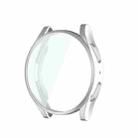 For Samsung Galaxy Watch6 40mm ENKAY Hat-Prince Full Coverage Electroplated Soft TPU Case with Screen Protection(Silver) - 1