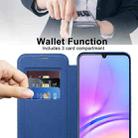 For Samsung Galaxy A05 Shield Magsafe RFID Anti-theft Rhombus Leather Phone Case(Dark Blue) - 3
