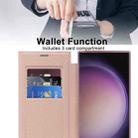 For Samsung Galaxy S25 Ultra 5G Shield MagSafe RFID Anti-theft Rhombus Leather Phone Case(Pink) - 3