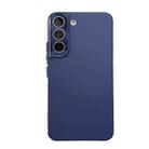 For Samsung Galaxy S22 5G Leather Oil PC Hard All-inclusive Phone Case(Dark Blue) - 1