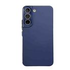 For Samsung Galaxy S22+ 5G Leather Oil PC Hard All-inclusive Phone Case(Dark Blue) - 1