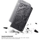 Butterfly Love Flowers Embossing Horizontal Flip Leather Case For One Plus 7  with Holder & Card Slots & Wallet & Lanyard(Black) - 11