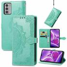 For Nokia G42 Mandala Flower Embossed Leather Phone Case(Green) - 1