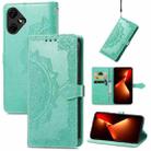For Tecno Pova Neo 3 Mandala Flower Embossed Leather Phone Case(Green) - 1
