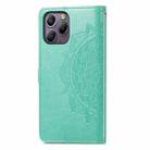 For Blackview A96 Mandala Flower Embossed Leather Phone Case(Green) - 3