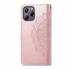 For Blackview A96 Mandala Flower Embossed Leather Phone Case(Rose Gold) - 3
